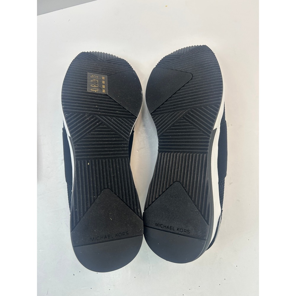 Michael Kors Felix Wedge Sneakers Women Sz 11M Black Glitter New Without Box - Picture 5 of 6